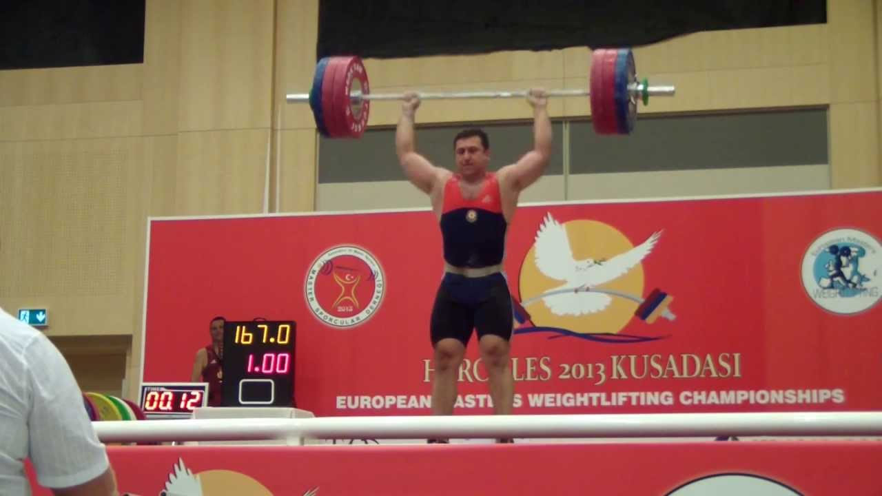 European Masters Weightlifting Championship 2013 Kusadasi M35 +105kg ...