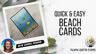 Quick & Easy Beach Cards | Pajama Crafter Stamps What the Krill? stamp set