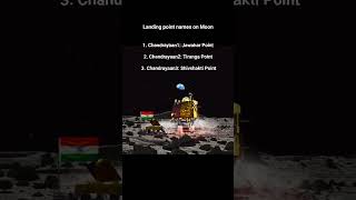 landing point names on moon youtubeshorts trending vairalshort moon chandrayan3