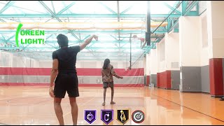 i went to the basketball court and did this