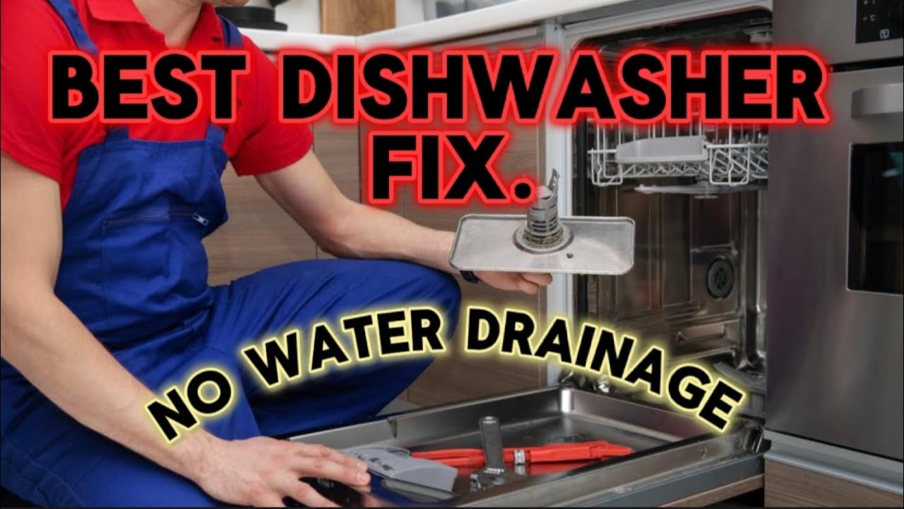 Bosh Dishwasher Fix no Water Drainage. YouTube