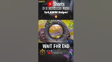 1v4 clutch AWM Sniper 🔥 BGMI #pubg #shorts #bgmiviral
