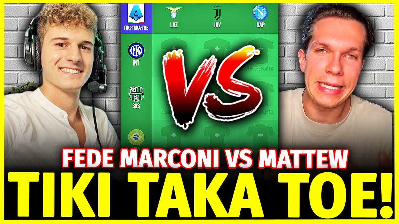FEDE MARCONI vs MATTEW: TIKI TAKA TOE CHALLENGE (Ottavi di finale) SICKWOLF