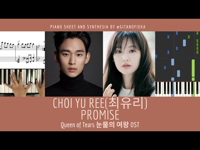 Choi Yu Ree 최유리 - Promise | 눈물의 여왕 Queen Of Tears OST | Piano Sheet | Tutorial | Piano Chord class=