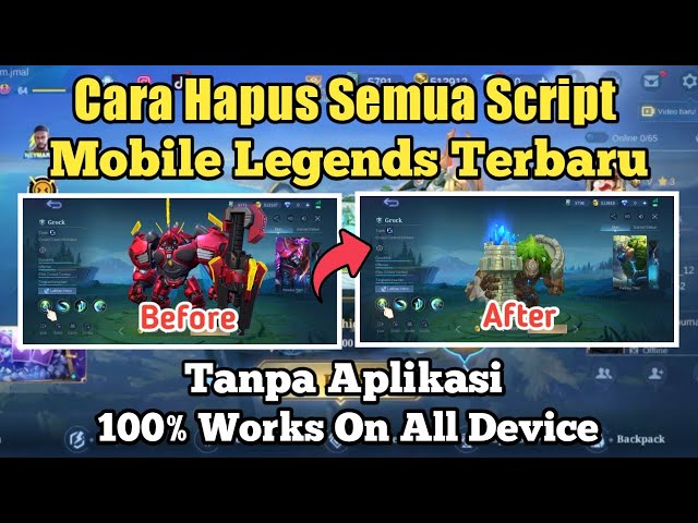 How to delete all Mobile legends scripts without deleting data class=