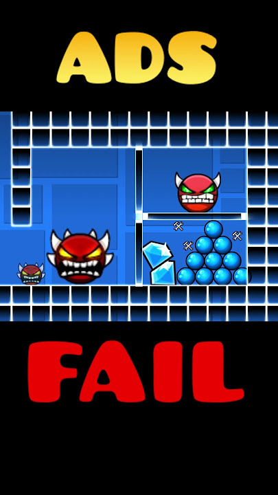 Geometry Dash FAIL ADS 😭 #geometrydash #gdupdate #gd #deluxe12