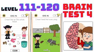 Brain Test 4 Level 110, 111, 112 Gameplay 