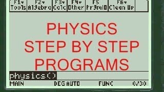 Tension Physics | TI 89 Titanium Calculator App | Physics Program | Step by Step