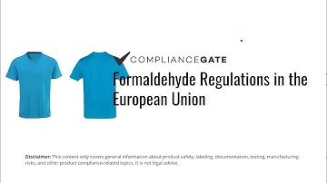 Formaldehyde Regulations in the European Union