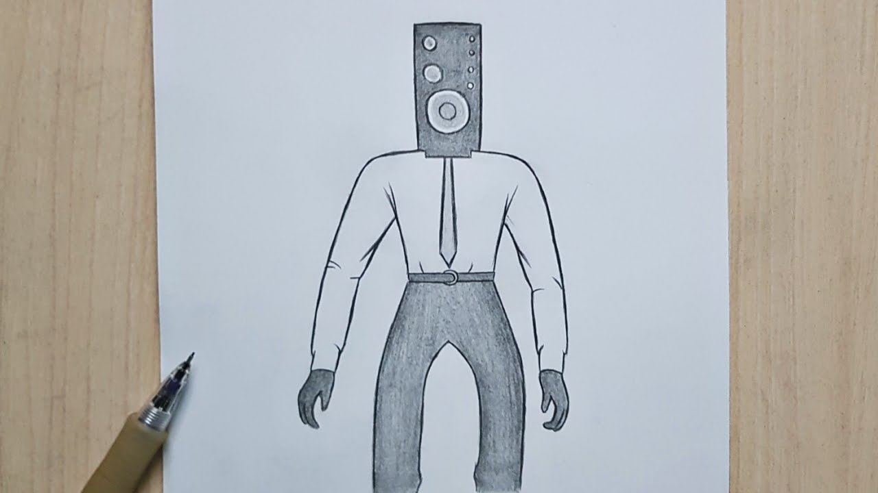 How to draw Speaker Man | Speaker Man Skibidi Toilet step by step | easy  drawing for beginners - YouTube
