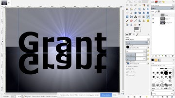 Gimp tutorial on supernova text by Grant