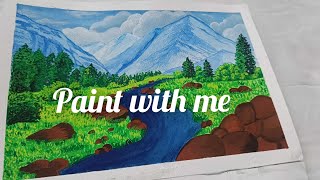 Paint with me+Timelapse #gouachepainting