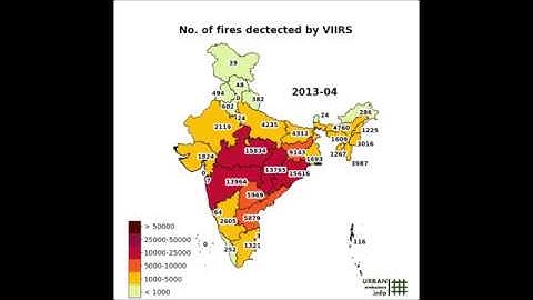 No  Of Fires Detected by Visible Infrared Imaging Radiometer Suite (VIIRS)