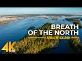 Drone arien relaxation 4k u le souffle du nord  paysages de la carlie  larctique