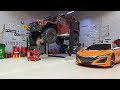 Самодельный ЭЛЕКТРИЧЕСКИЙ ПОДЪЕМНИК в гараж ...  (rc scale garage)