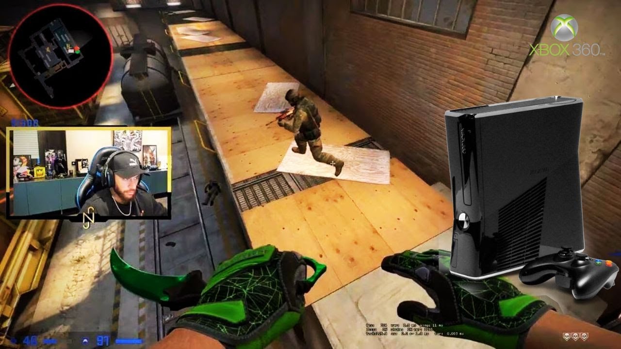 Jogando CS:GO Online Xbox 360 - YouTube