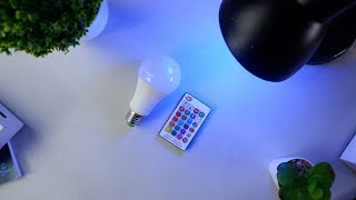 Lampu Bohlam RGB dengan Remote Control E27 5W EP01
