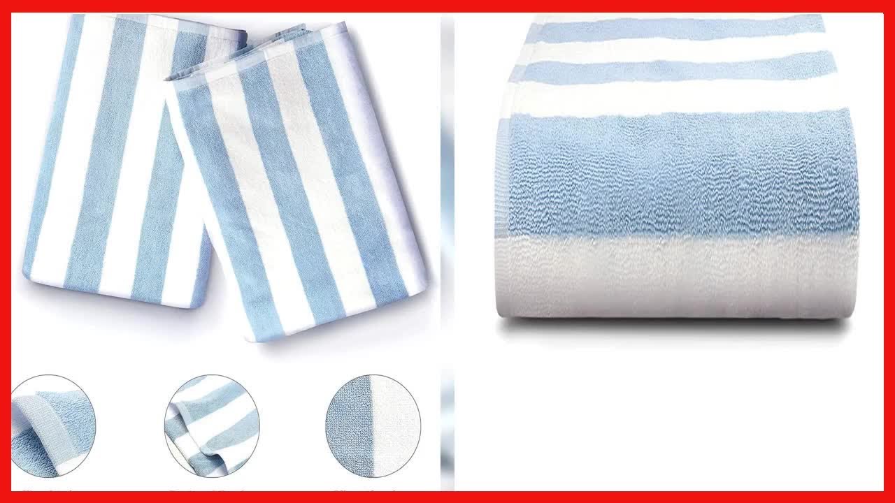 TRIDENT Beach Towels, Set of 2 , 100 Cotton, Highly Absorbent, Super