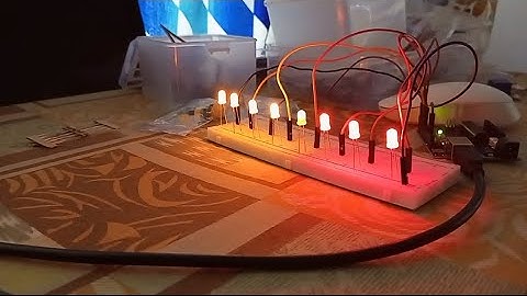 8 channel led chaser using Arduino Uno | variable pattern |
