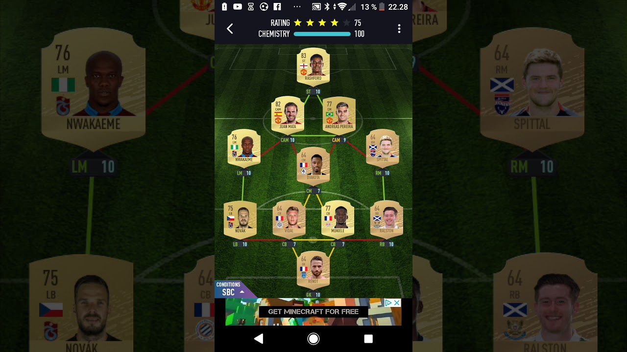 Fut 13 Hybrid Michael Keane SBC SOLUTION PACYBITS FUT 20