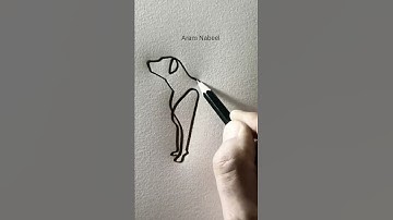 Dog drawing #aram_nabeel #shorts