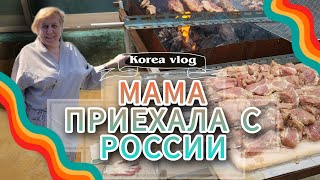 Мама приехала в Корею/Подарок от подписчика/Вечеринка в честь приезда/Деревенские дети #koreavlog