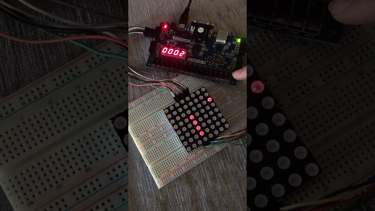 EEE102 Term Project 8x8 Led Matrix Snake Game - YouTube