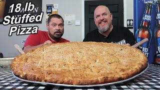 18 lb Stuffed Pizza - $ 400 to Eat In 60 Minutes - Neat Eating