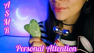 〰️ ASMR 〰️🌛Your FRIEND PAMPERS you and CUTS your fringe 💇🏻‍♀️ PERSONAL ATTENTION 🌜