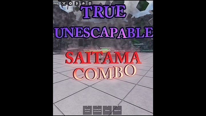 True Unescapable Saitama Combo || The Strongest Battlegrounds