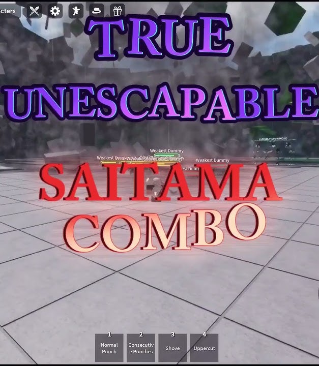 True Unescapable Saitama Combo || The Strongest Battlegrounds
