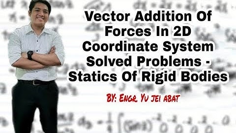 Vector Addition of Forces in 2D Coordinate System Solved Problems - Statics of Rigid Bodies