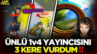 Ünlü 1Vs4 Yayincisiyla Ayni Maça Düştük 3 Kere Vurdum Pubg Mobi̇le