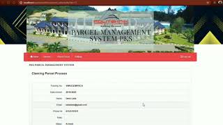 WEB BASED PARCEL MANAGEMENT SYSTEM
