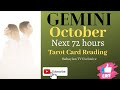 GEMINI OCTOBER | THEY ARE BECOMING OBSESS WITH YOU | TAROT CARD READING