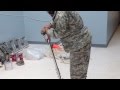 buffing floors, army style