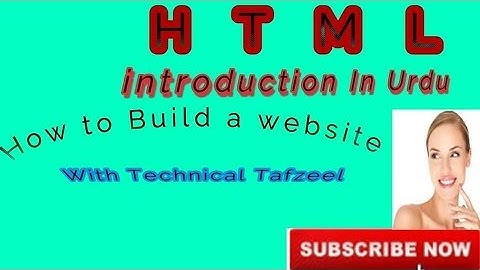 Introduction to Web Design and Development tutorial for beginners in Urdu/Hindi