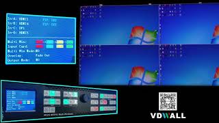 VDWALL A6000 4K Multi-window Mosaic Processor Demo Video, Part 3: image quality adjustment