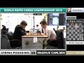 Carlsen vs pogosyan  world rapid championship 2018