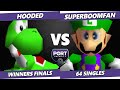 Port Priority 9 WINNERS FINALS SuPeRbOoMfAn Luigi Vs Hooded Yoshi Smash 64 SSB64 
