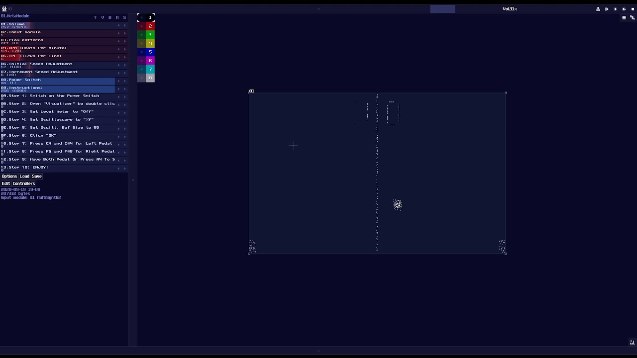 First game Made with SunVox Module - Pong