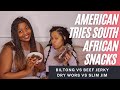 AMERICAN TRIES SOUTH AFRICAN SNACKS: BILTONG AND DRY WORS VS BEEF JERKY AND SLIM JIM'S