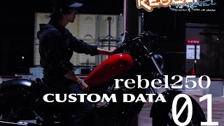 rebel250 CUSTOM DATA 01 レブル250 カスタム マフラー BEAMS  タンク塗装 REBEL CHANNEL