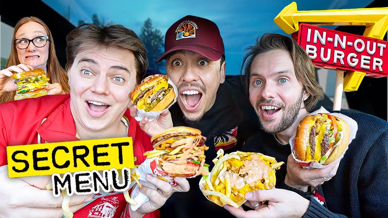 Tasting EVERYTHING on In-N-Out's Secret Menu!!! Ft. Spencer and Chris!
