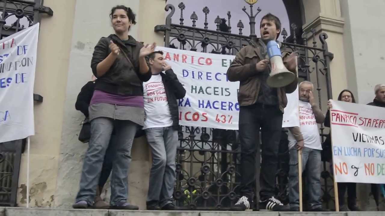 Saludos varias organizaciones y CcC en la manifestación de Panrico en Sabadell contraindicated