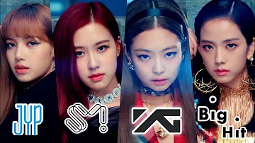 how would SM, JYP, YG & Big Hit do DDU-DU DDU-DU teaser? (@BLACKPINK)