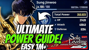 BECOME A GOD IN SLA! BEST WAY TO INCREASE YOUR TOTAL POWER IN SOLO LEVELING: ARISE GUIDE