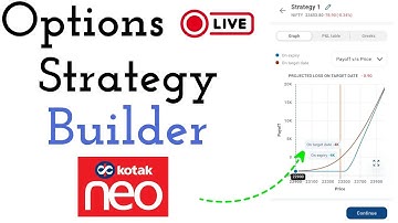 How to use Options Strategy Builder in Kotak Neo Trading Platform !!