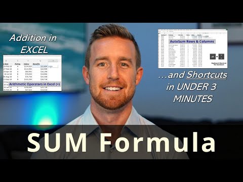 Sum Formula (How to do ADDITION in EXCEL)