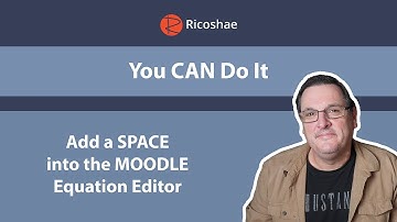 How to add a SPACE into the MOODLE Equation Editor